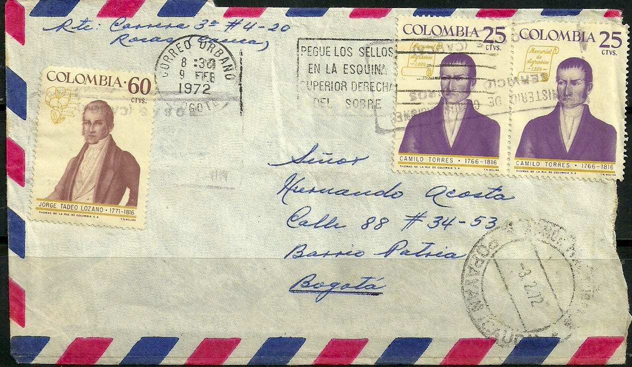 El correo con el uso de estampillas AFITECOL Amigos de la Filatelia Temática en Colombia